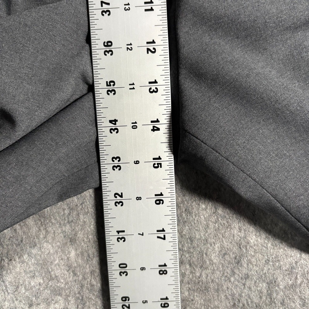 Brooks Brothers 346 Men's Dress Pants Size 10 Grey Pleated Cuffed Stretch Slacks - Picture 6 of 6